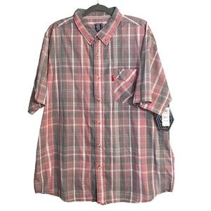 Black Jack DUO. Button-Down. Short-Sleeve Shirt. Mens 3X-Large